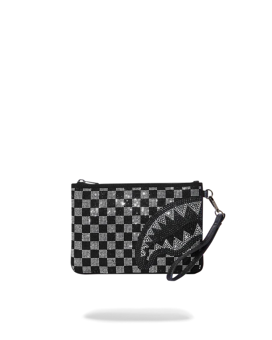 CHECKERED TRINITY CROSS-OVER CLUTCH