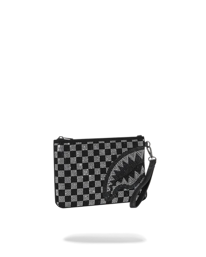 CHECKERED TRINITY CROSS-OVER CLUTCH