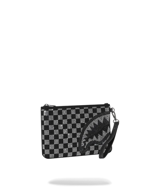 CHECKERED TRINITY CROSS-OVER CLUTCH