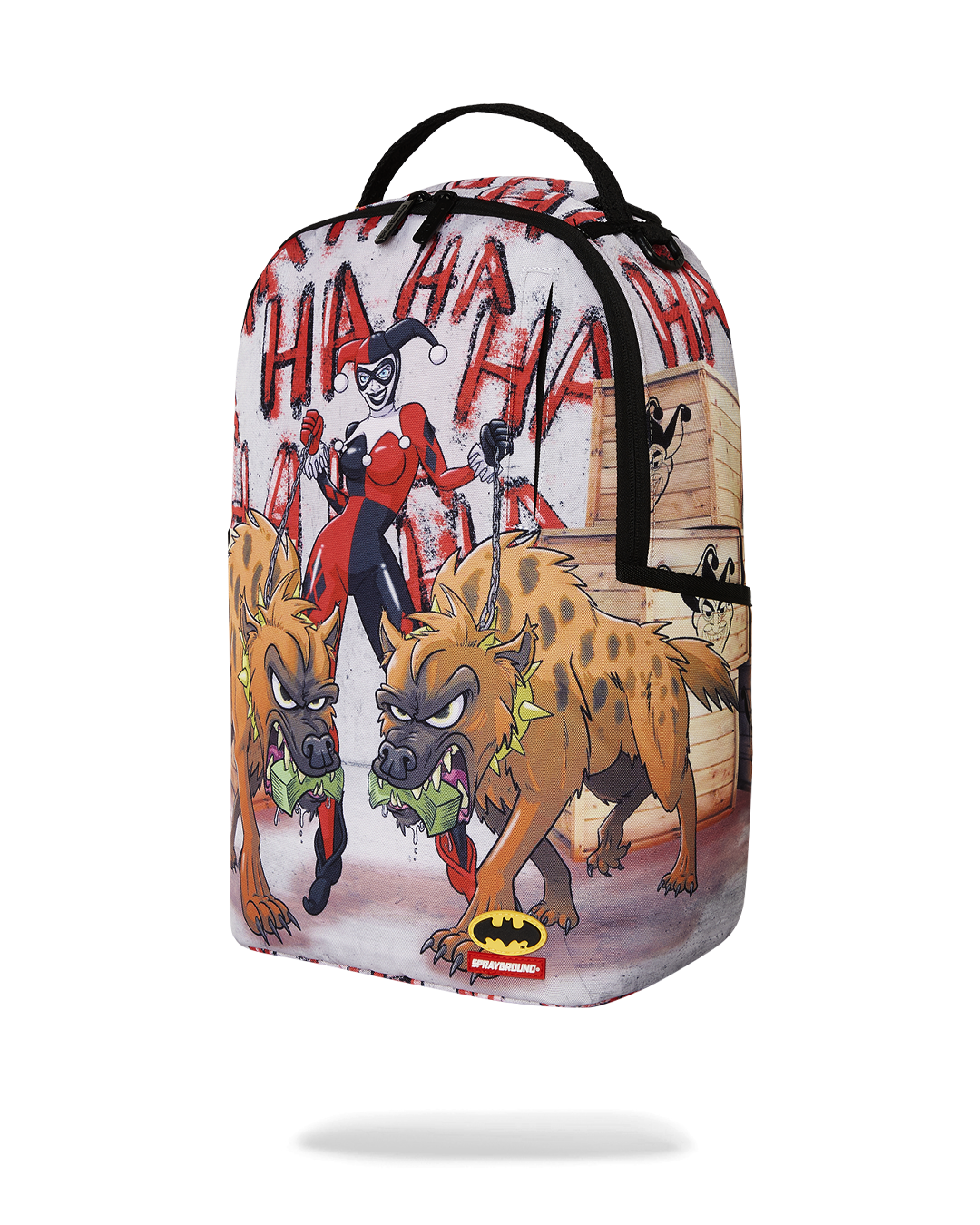 HARLEY QUINN WITH HYENAS DLXR BACKPACK