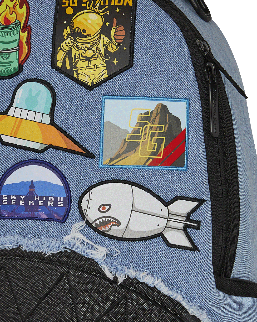 DENIM TEAR 3AM PATCHES DLXSV BACKPACK