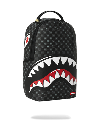 SHARKS IN PARIS WTF BUBBLY BLACK CHECK DLXSV BACKPACK