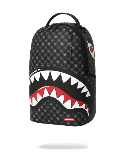 SHARKS IN PARIS WTF BUBBLY BLACK CHECK DLXSV BACKPACK