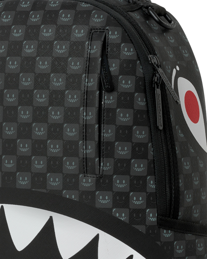 SHARKS IN PARIS WTF BUBBLY BLACK CHECK DLXSV BACKPACK