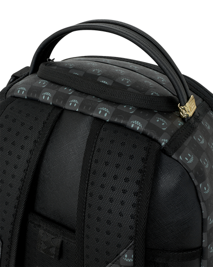 SHARKS IN PARIS WTF BUBBLY BLACK CHECK DLXSV BACKPACK