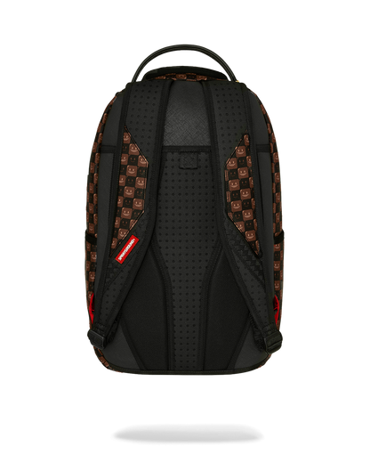 SHARKS IN PARIS WTF BUBBLE BROWN CHECK DLXSV BACKPACK