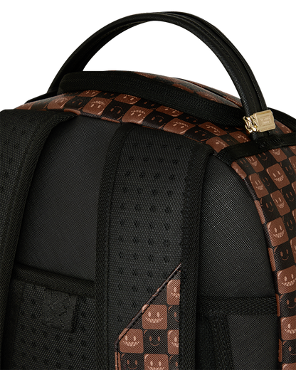 SHARKS IN PARIS WTF BUBBLE BROWN CHECK DLXSV BACKPACK