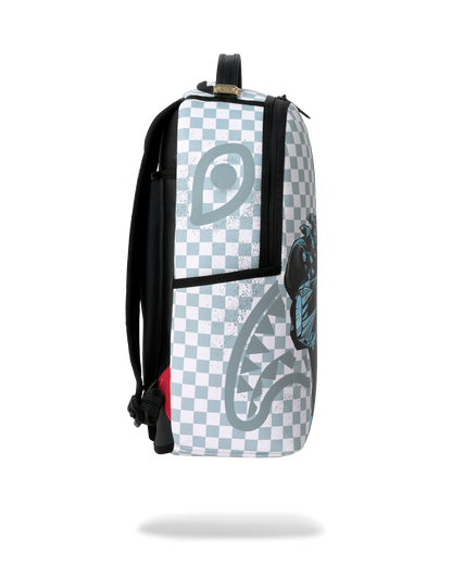 MARVEL BLACK PANTHER WAKANDA FOREVER ON WHITE CHECK DLXSV BACKPACK