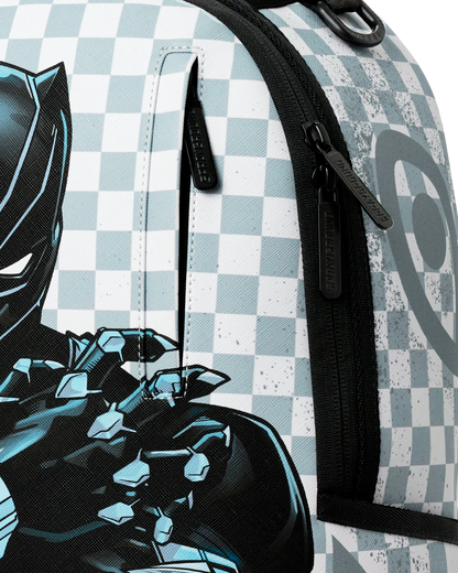 MARVEL BLACK PANTHER WAKANDA FOREVER ON WHITE CHECK DLXSV BACKPACK