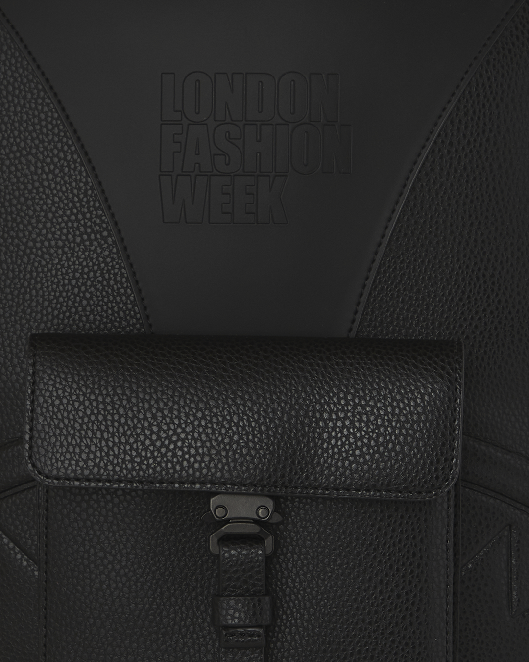 LONDON FASHION WEEK BLACK POCKET DLXSV BACKPACK