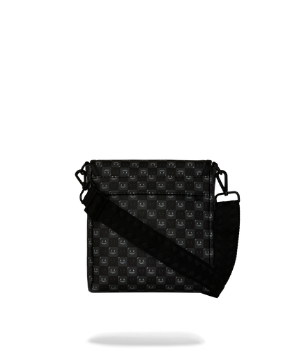 SHARKS IN PARIS WTF BUBBLY BLACK CHECK MESSENGER SLING
