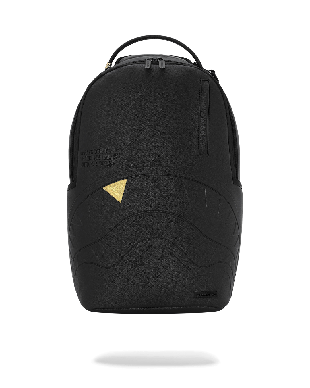 BLACKED OUT EMBOSSED GOLD TOOTH DLXSV BACKPACK