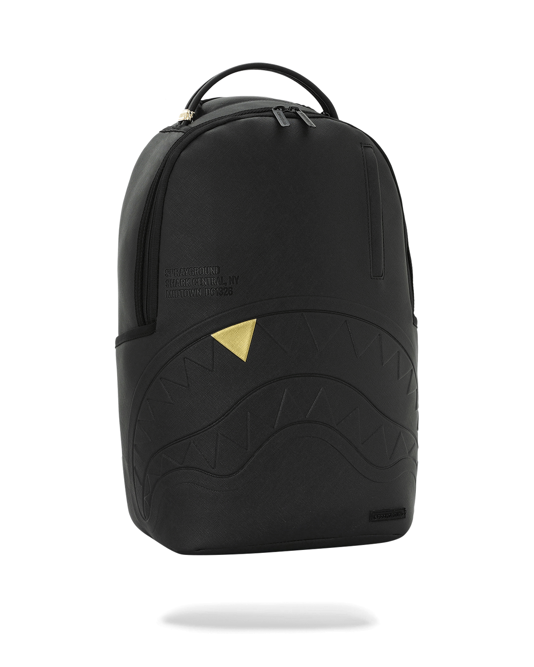 BLACKED OUT EMBOSSED GOLD TOOTH DLXSV BACKPACK