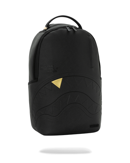 BLACKED OUT EMBOSSED GOLD TOOTH DLXSV BACKPACK