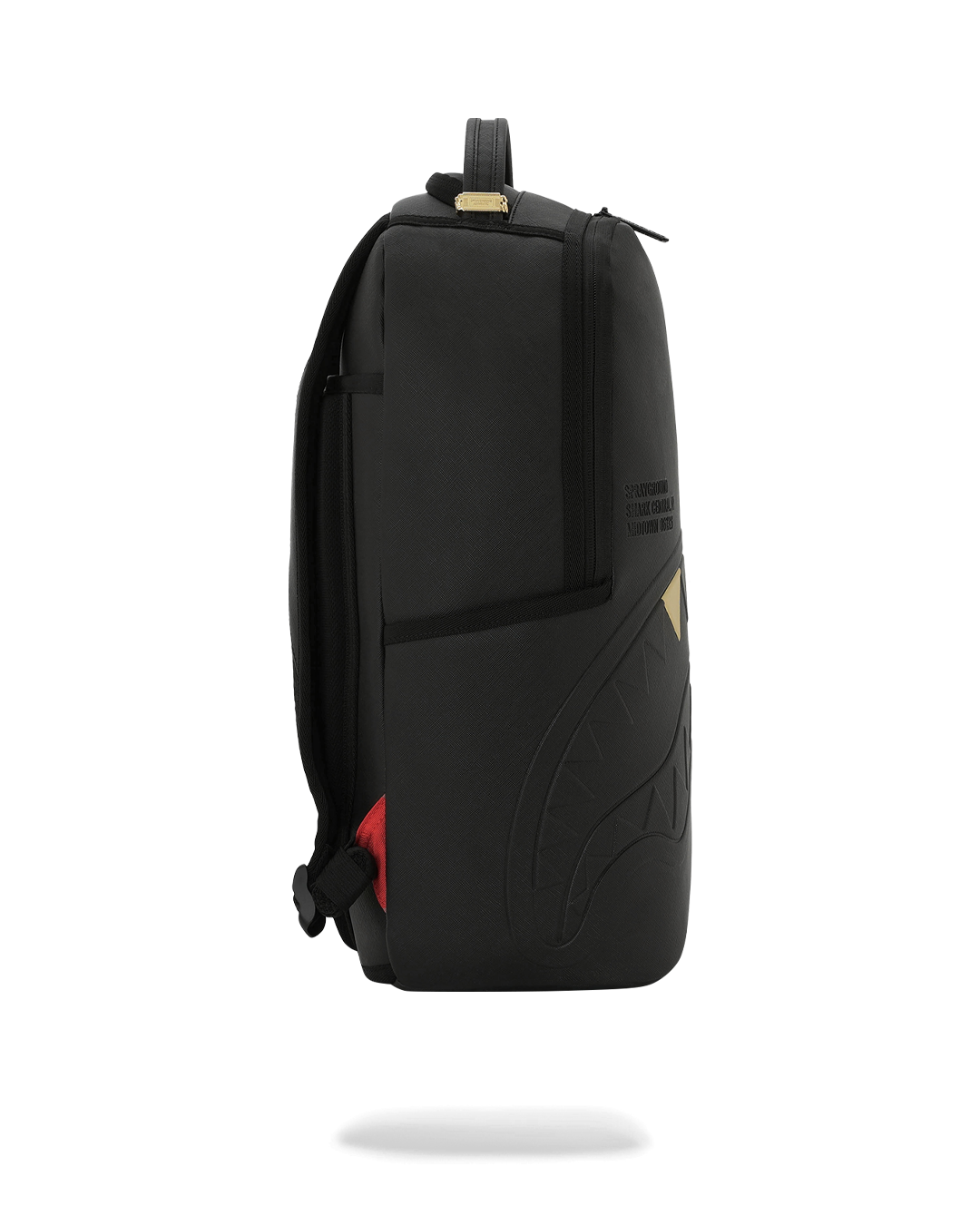 BLACKED OUT EMBOSSED GOLD TOOTH DLXSV BACKPACK
