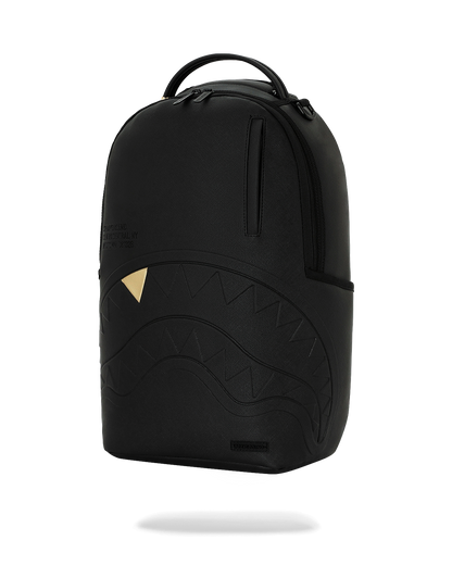 BLACKED OUT EMBOSSED GOLD TOOTH DLXSV BACKPACK
