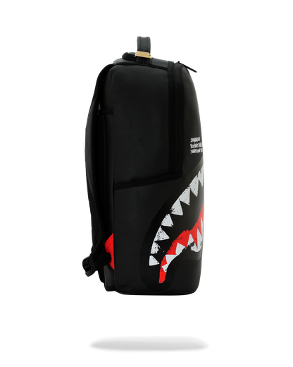 SHARK CENTRAL BLACK EMBROIDERED SHARK DLXSV BACKPACK