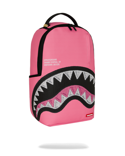SHARK CENTRAL PINK EMBROIDERED SHARK DLXSV BACKPACK