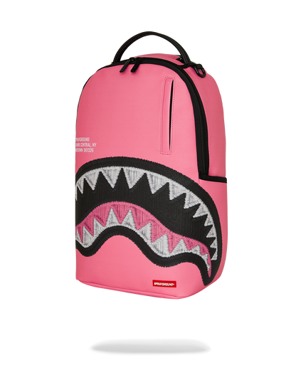 SHARK CENTRAL PINK EMBROIDERED SHARK DLXSV BACKPACK
