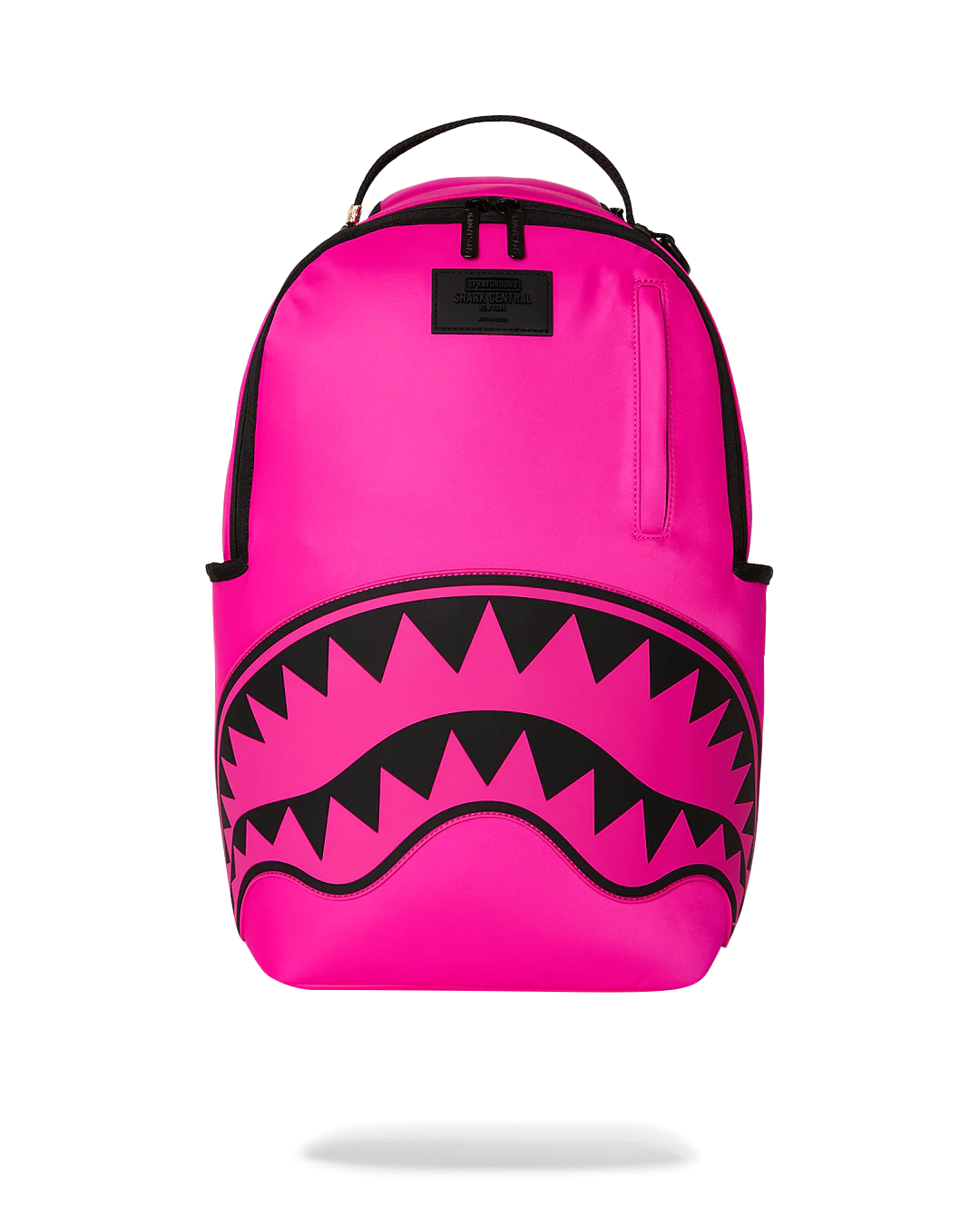 SHARK CENTRAL WHITE STENCIL SHARK PINK DLXSV BACKPACK