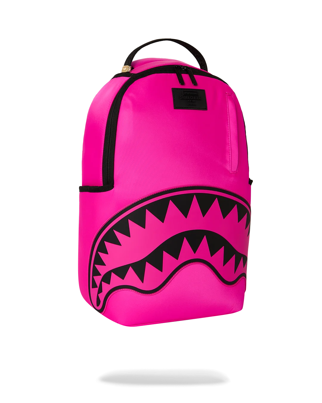 SHARK CENTRAL WHITE STENCIL SHARK PINK DLXSV BACKPACK