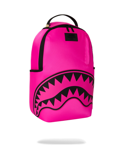 SHARK CENTRAL WHITE STENCIL SHARK PINK DLXSV BACKPACK