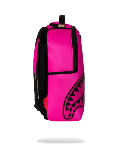 SHARK CENTRAL WHITE STENCIL SHARK PINK DLXSV BACKPACK