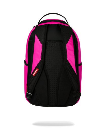 SHARK CENTRAL WHITE STENCIL SHARK PINK DLXSV BACKPACK