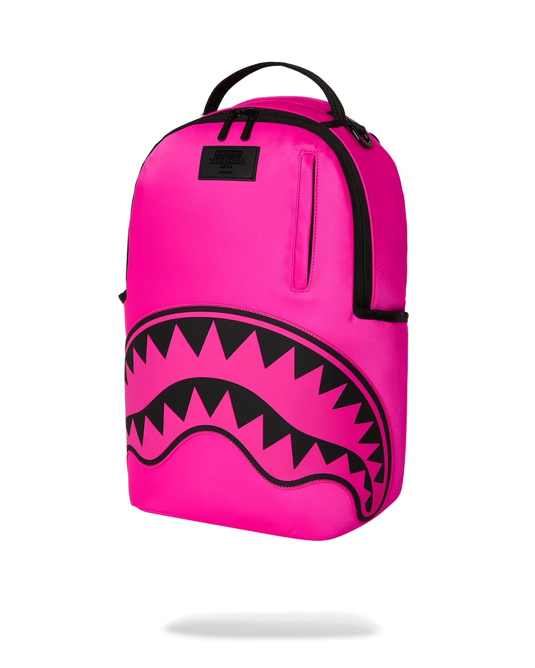 SHARK CENTRAL WHITE STENCIL SHARK PINK DLXSV BACKPACK