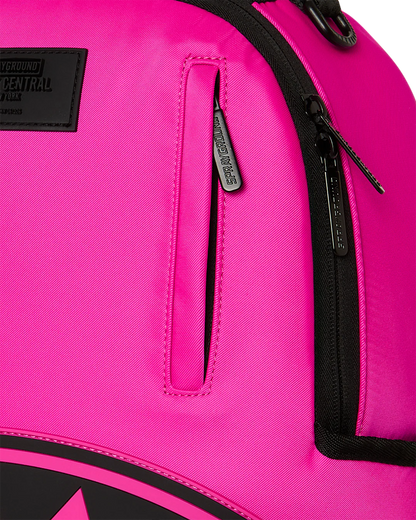 SHARK CENTRAL WHITE STENCIL SHARK PINK DLXSV BACKPACK