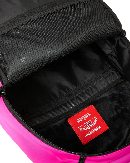 SHARK CENTRAL WHITE STENCIL SHARK PINK DLXSV BACKPACK