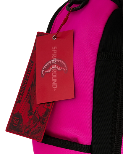 SHARK CENTRAL WHITE STENCIL SHARK PINK DLXSV BACKPACK