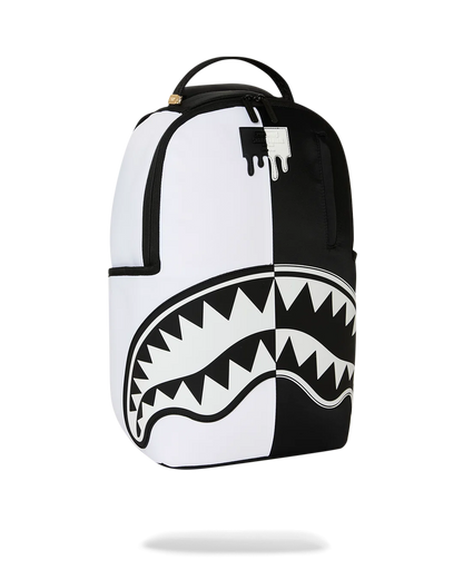SHARK CENTRAL BLACK AND WHITE DLXS BACKPACK