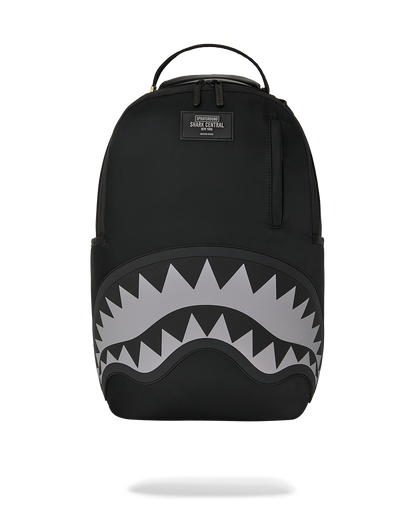 SHARK CENTRAL BLACK NYLON GRAY EMBOSSED DLXS BACKPACK