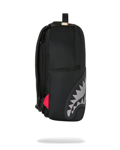 SHARK CENTRAL BLACK NYLON GRAY EMBOSSED DLXS BACKPACK
