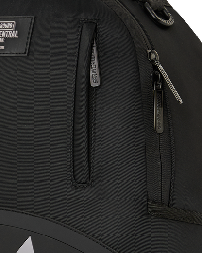 SHARK CENTRAL BLACK NYLON GRAY EMBOSSED DLXS BACKPACK