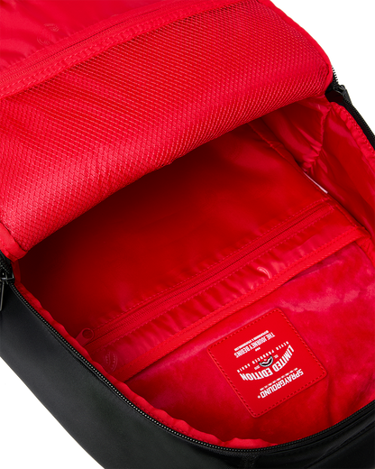 SHARK CENTRAL BLACK NYLON GRAY EMBOSSED DLXS BACKPACK