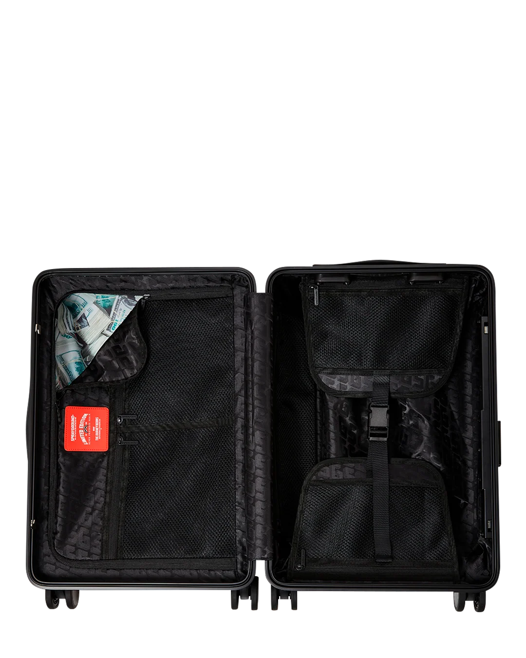 MONEYBEAR MOGUL BLACK CARRY-ON LUGGAGE