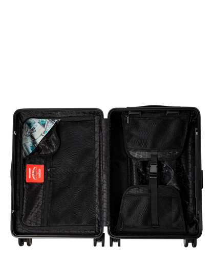 MONEYBEAR MOGUL BLACK CARRY-ON LUGGAGE