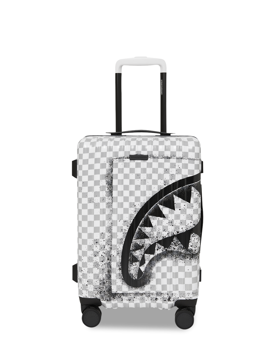RED STENCIL SHARK CARRY-ON HARD LUGGAGE