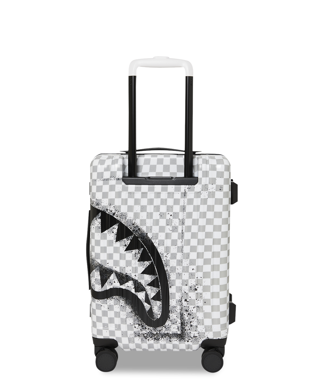 RED STENCIL SHARK CARRY-ON HARD LUGGAGE