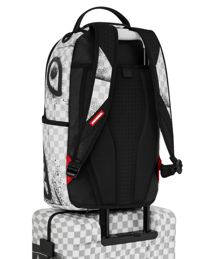 RED STENCIL SHARK CARRY-ON HARD LUGGAGE