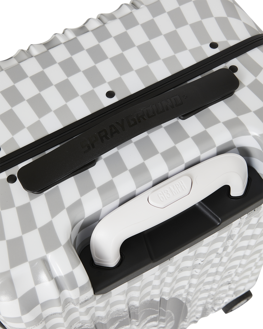 RED STENCIL SHARK CARRY-ON HARD LUGGAGE