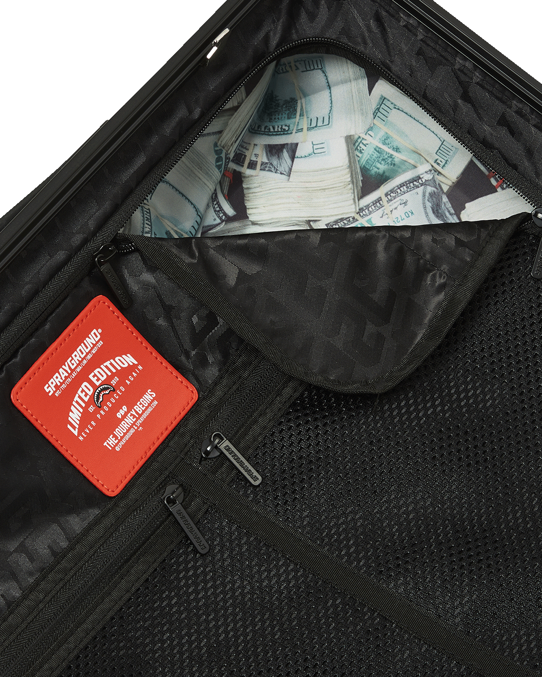 SPRITZ BLACK CARRY-ON HARD LUGGAGE