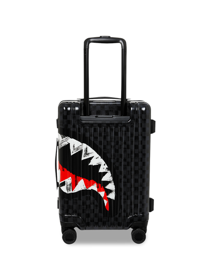 SCRIBBLE SHARK CARRY-ON HARD LUGGAGE
