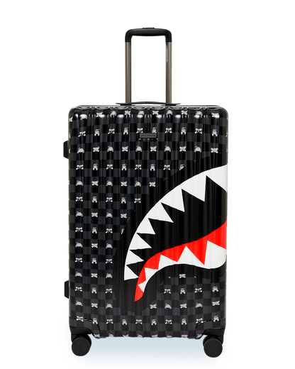 GRAY PEEKING CHARACTER SKETCH LARGE HARD LUGGAGE