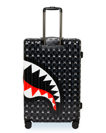GRAY PEEKING CHARACTER SKETCH LARGE HARD LUGGAGE