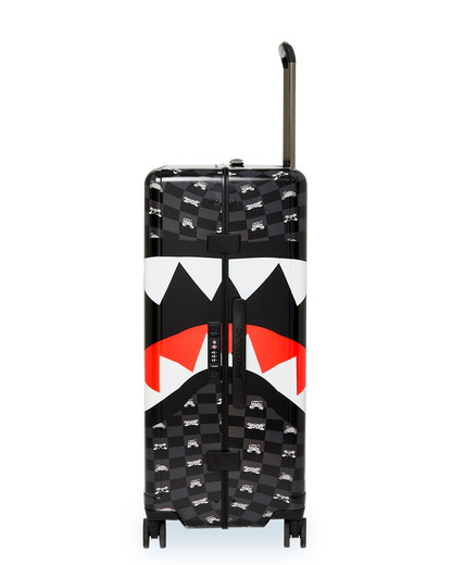 GRAY PEEKING CHARACTER SKETCH LARGE HARD LUGGAGE