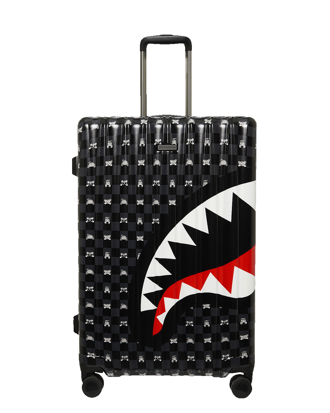 GRAY PEEKING CHARACTER SKETCH LARGE HARD LUGGAGE