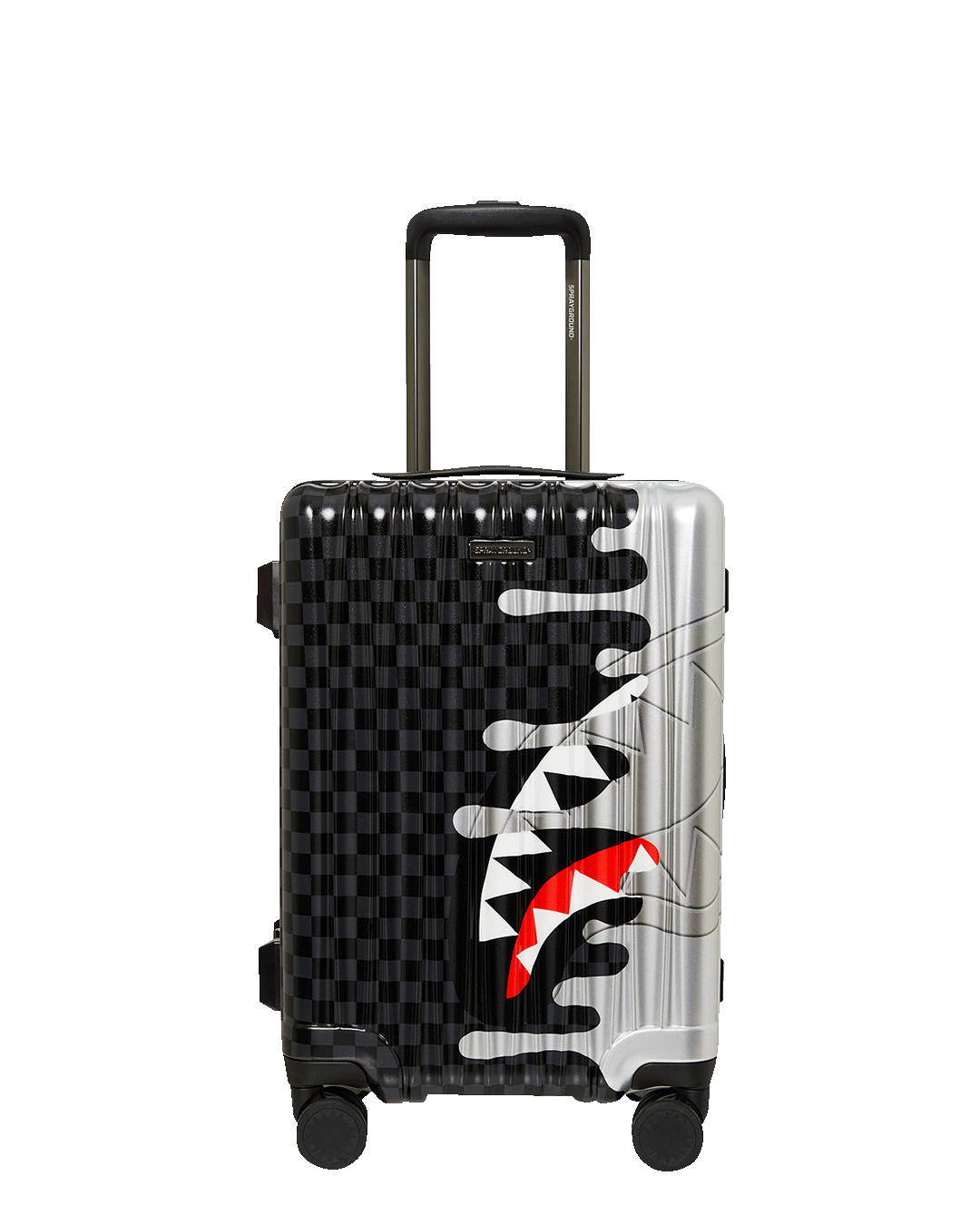 شنطة سفر كاري أون صلبة سيلفر سايد دريب بلاك تشيك